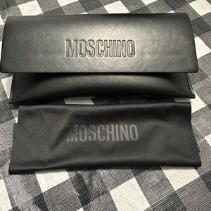 NWOT: Moschino Elegant Black Eyewear Case